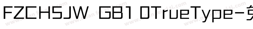 FZCHSJW  GB1 0TrueType字体转换